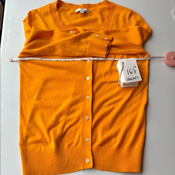 New GAP Vibrant Orange Cardigan Sweater NWOT - Picture 10 of 14